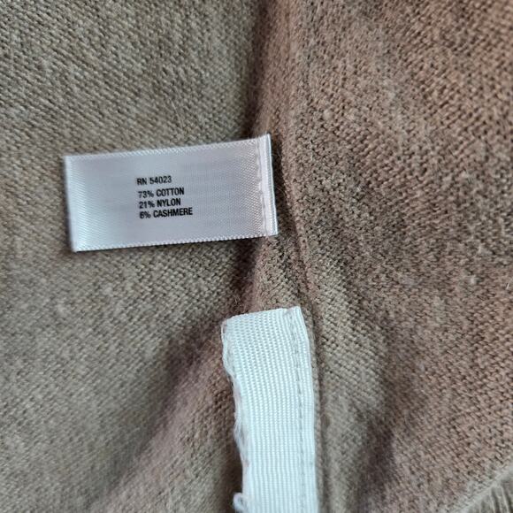 Gap Tan Cashmere Sweater Cardigan Women's Size M - Picture 6 of 11